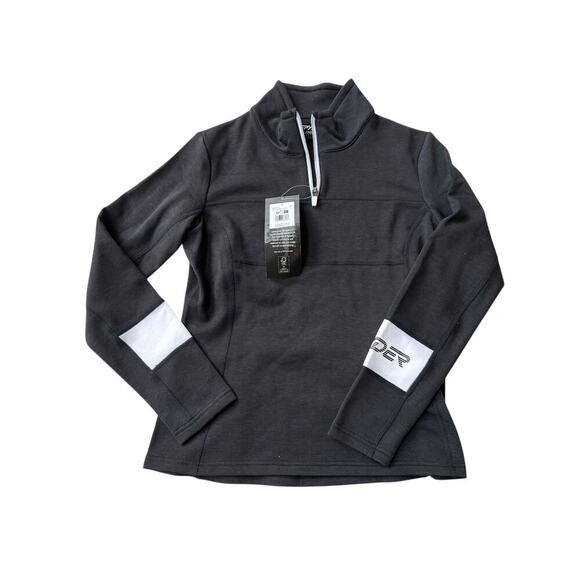 NWT Spyder Women's Black Speed 1/2 Zip Fleece Jacket Size M - Picture 5 of 8